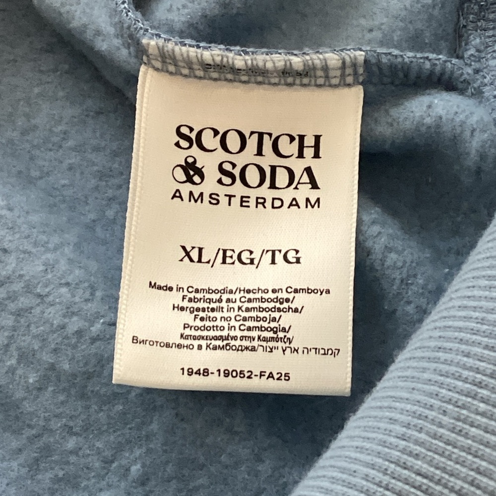Scotch & Soda Men's Light Blue Hoodie size XL - Picture 6 of 10